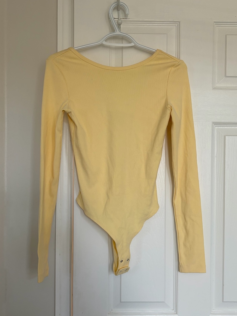 Dynamite Open Back Ribbed Bodysuit